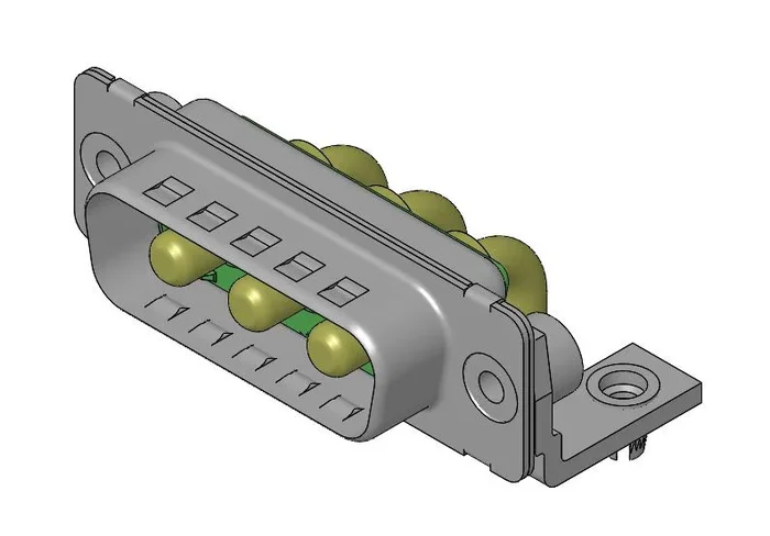 Connecteur Sub-D Femelle FCT from Molex 3 voies Angle droit