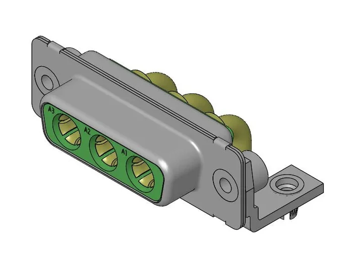 Connecteur Sub-D Femelle FCT from Molex 3 voies Angle droit