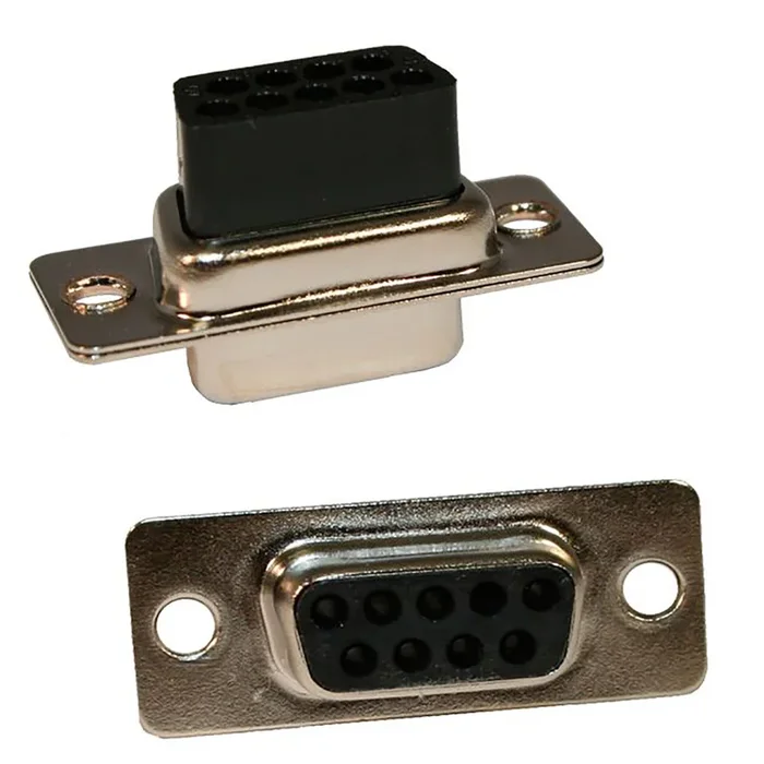 Connecteur Sub-D Femelle Norcomp 25 voies Montage sur câble Droit