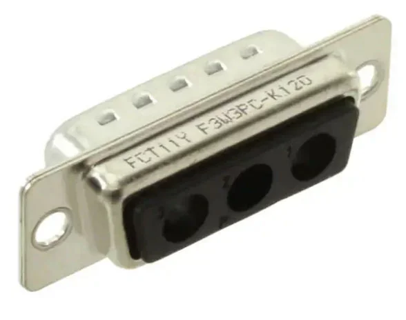 Connecteur Sub-D Mâle FCT from Molex 3 voies Montage panneau Droit