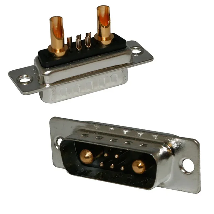 Connecteur Sub-D Mâle Norcomp 17 voies Montage panneau Droit