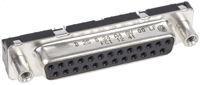 Connecteur Sub-D pour circuit de carte imprimé Amphenol FCI série Delta D, pas de 2.76mm Femelle 25 voies Droit
