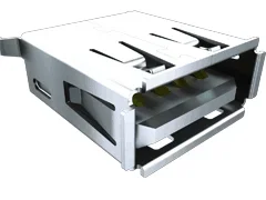 Connecteur USB 2.0 B Femelle Samtec ports, Traversant, Angle droit, série USB-B