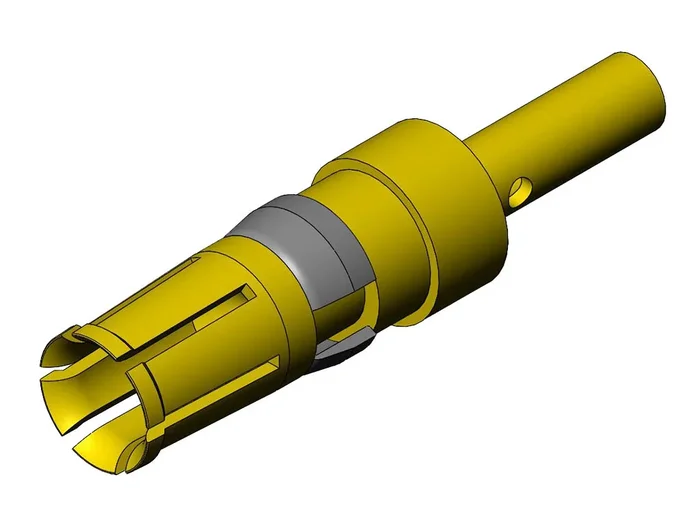 Contact alimentation Connecteur D-sub à sertir, Femelle, série 173112, taille 16 → 20AWG, placage Or, Contact de