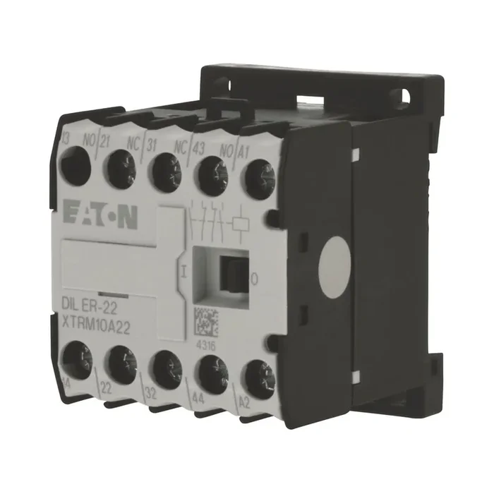 Contacteur Eaton série DILER, 4 pôles , 2NF, 2NO, 2,5 A, 24 V c.c., 2,3 W