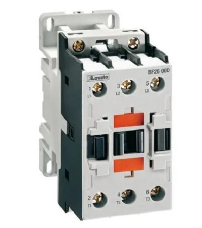 Contacteur Lovato, 3 pôles , 3NO, 26 A, 24 V c.c., 18,5 kW