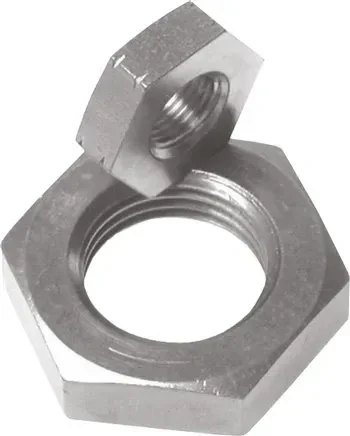 Contre-écrou Rp 1/4″, fonte malléable zinguée