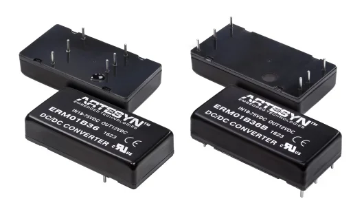 Convertisseur DC-DC Artesyn ERM, Montage traversant, 20W, 1 sortie, 15V c.c., 1.33A