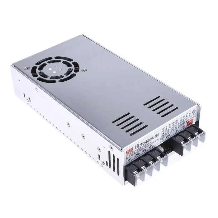 Convertisseur DC-DC MEAN WELL, Montage rack, 500W, 1 sortie, 24V c.c., 21A