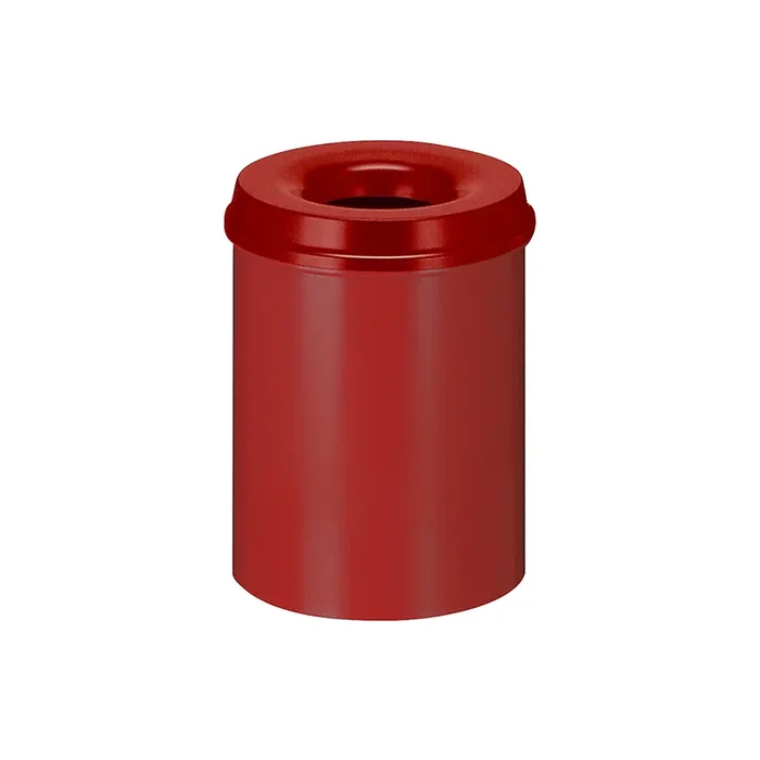Corbeille à papier de sécurité, en acier, auto-extinguible