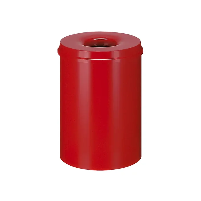 Corbeille à papier de sécurité, en acier, auto-extinguible