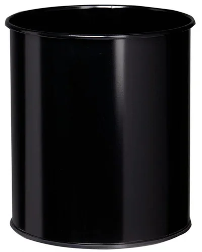 Corbeille à papier métal 30 litres noir