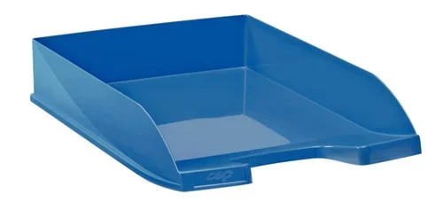 Corbeille courrier ecoline bleu