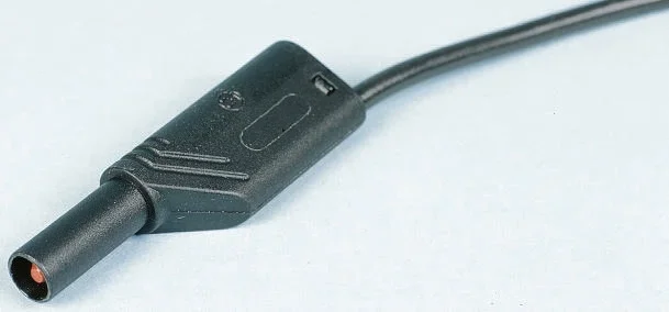 Cordon de test 4mm, Hirschmann, 16A, 1000V c.a. / V c.c. Noir, longueur de fils 50cm