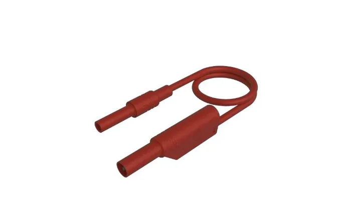 Cordon de test Hirschmann, Rouge, 32A, long. 500mm