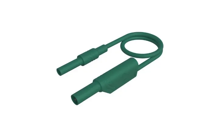 Cordon de test Hirschmann, Vert, 32A, long. 1m