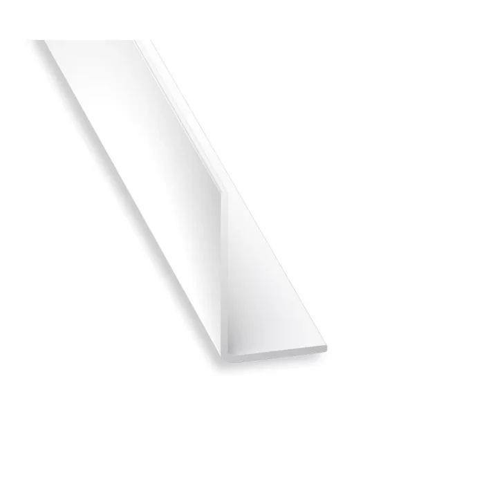 Corniere d&rsquo;angle inegale PVC blanche