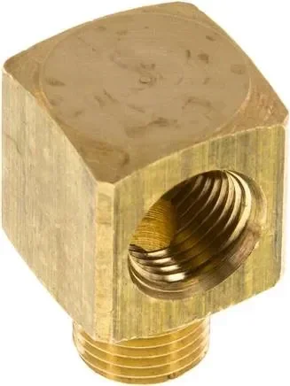coude à 90° G 1/8″(FF)-G 1/8″(MF), laiton