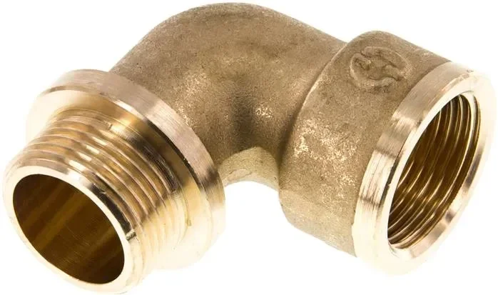 coude à visser à 90° G 3/4″(FF)-G 3/4″(MF), laiton