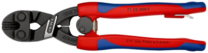 Coupe-boulon compact 200mm 20° antichute KNIPEX – 71 22 200 T BK