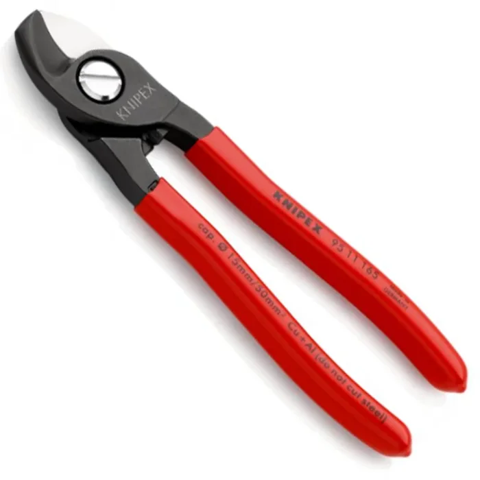 Coupe cables special aluminium et cuivre – Capacite de coupe 50 mm² – Knipex – 165 mm