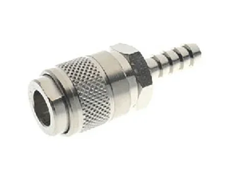 Coupleur d&rsquo;air RS PRO, Tuyau cannelé vers Mâle 4mm en Laiton