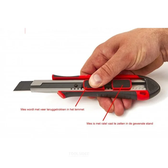 Couteau sécable professionnel à 2 voies de 18 mm