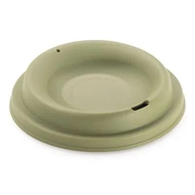 Couvercle en polypro pour gobelets réutilisables Duni – Vert – Lot de 40