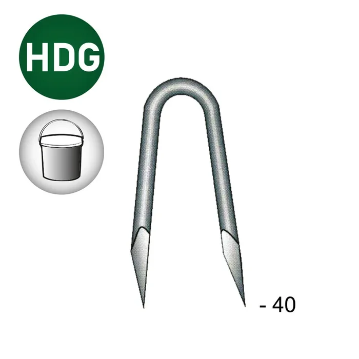 CRAMPILLON GALVA HDG 4,5X40 EN SEAU – ASLAFIX – CR450405S