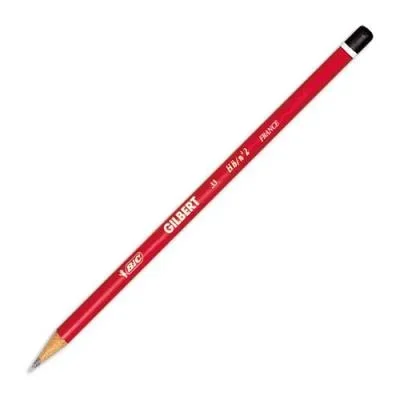 Crayon graphite Bic – tête trempée – corps rond mine HB – Conté Gilbert 33