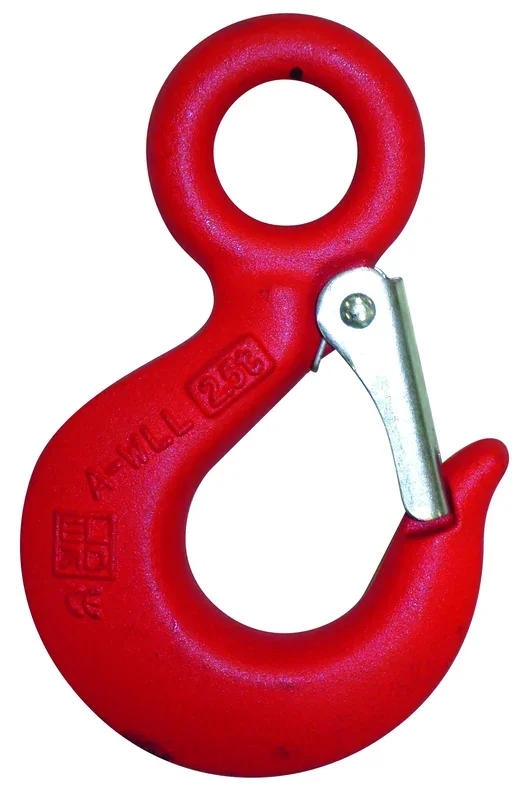 Crochet a oeil cmu 1,25 t acier allié avec linguet de sécurité LEVAC – 5120A