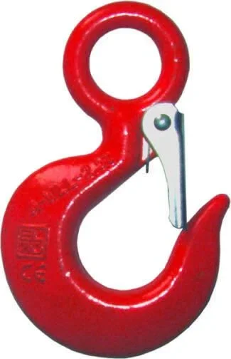 Crochet a oeil cmu 1 t acier carbone avec linguet de sécurité LEVAC – 5135D