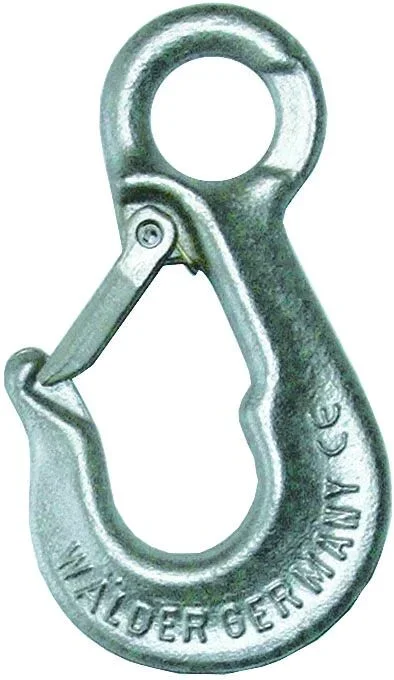 Crochet a oeil inox cmu 4,25 t avec linguet de sécurité LEVAC – 5126D