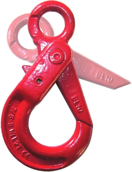 Crochet verrouillage auto a oeil cmu 15 t chaîne d.22 mm LEVAC – 5157FA
