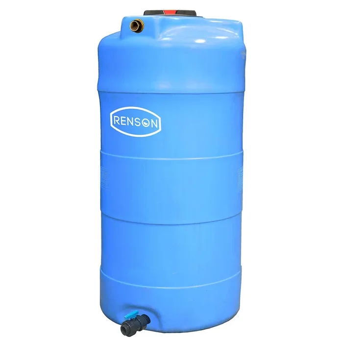 CUVE STOCKAGE VERTICALE BLEUE EN PE 300L PRE EQUIPEE – RENSON – 818286