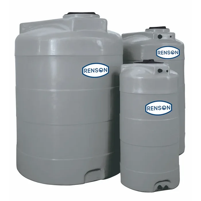 CUVE STOCKAGE VERTICALE GRISE EN PE 1500L – RENSON – 818261