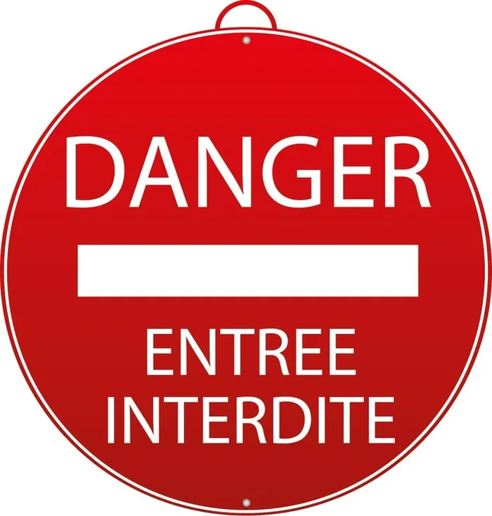 DANGER – ENTREE INTERDITE MONDELIN – 802180