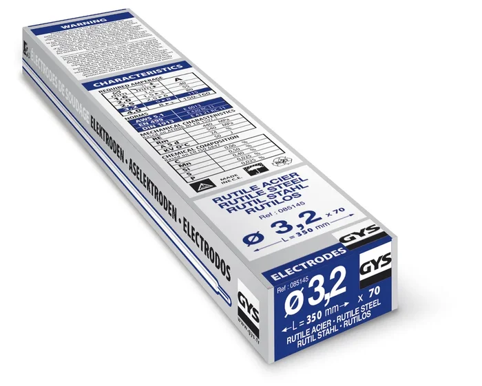 Demi-étui de 70 Électrodes rutiles E6013 Ø 3,2 GYS – 085145