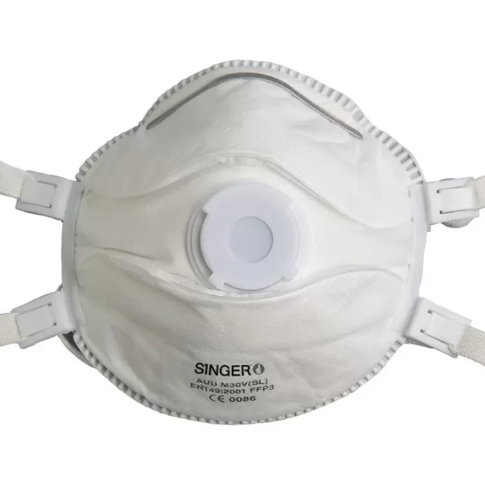 Demi-masque FFP3 NR D Singer AUUM30VSL avec soupape – sachet de 2