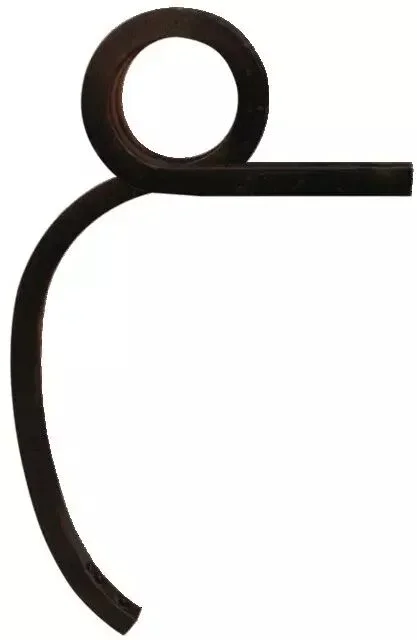 Dent adaptable double spire gauche 30×30 mm de dégagement 530 mm