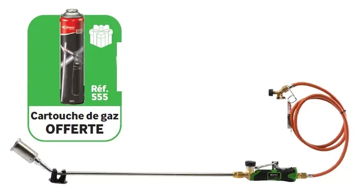 Desherbeur thermique portable (1 cartouche 555 offerte)