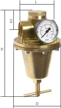 Détendeur haute pression G 1/4&Prime; 0,5 – 3 bar