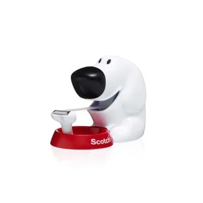 Dévidoir SCOTCH forme chien – avec rouleau adhésif Magic 19 mm x 7,5 m