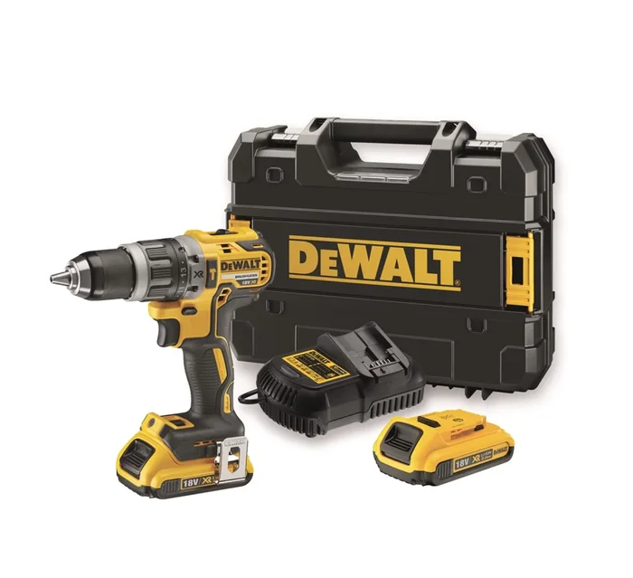 DeWALT DCD778S2T 18V Li-Ion Perceuse-visseuse à percussion sans fil (2x 1,5Ah batterie) dans TSTAK – 65Nm – moteur sans balais