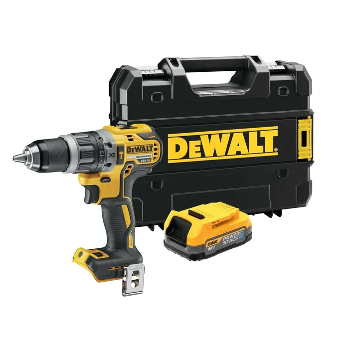 DeWALT DCD796E1T 18V Li-ion Visseuse/Perseuse a Percussion sans fil (18V XR Powerstack set batteries) avec Coffret TSTAK