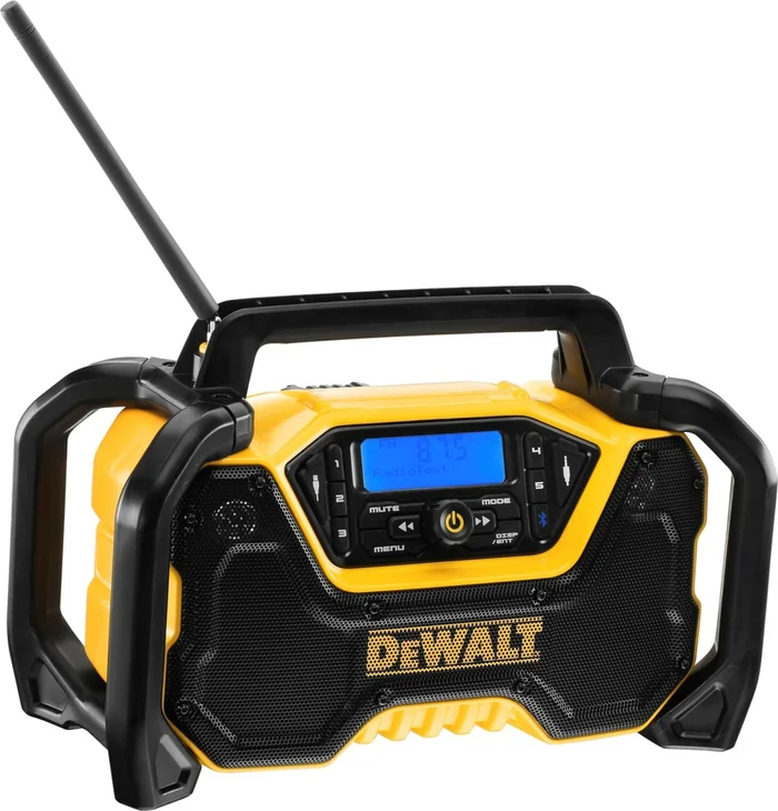 DeWALT DCR029-QW 18V Li-ion XR batterie DAB+ Radio de chantier avec fonction de recharge – fonctionne sur secteur et batterie