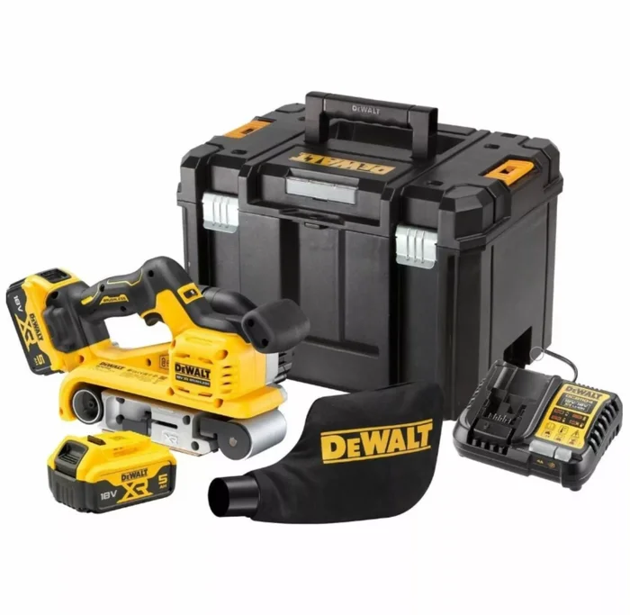 DeWALT DCW220P2-QW 18V XR Brushless Belt Sander Set 5Ah in TSTAK Case