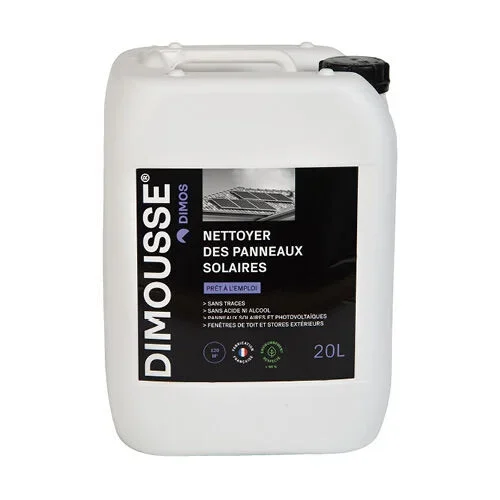 DIMOUSSE Nettoyant panneau photovoltaique – bidon de 20 litres DIMOS – 444301