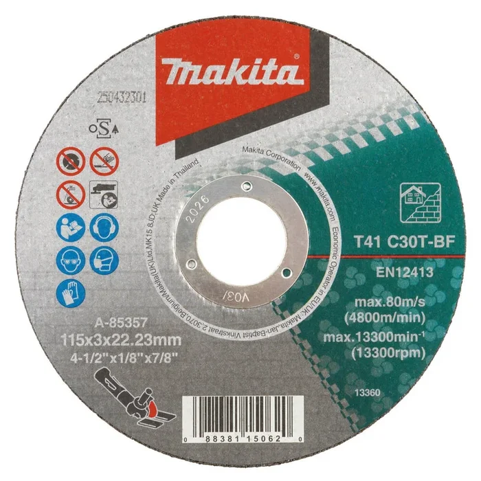 DISC TRONC MAT 115X3 C30T 2G MAKITA – A85357