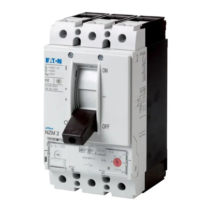 Disjoncteur Eaton Eaton Moeller NZM 3 pôles, 125A, pouvoir de coupure 5 kA, montage fixe